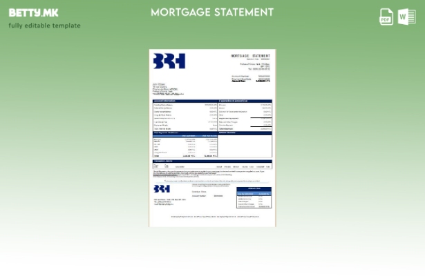 Модерен стил на Хаити BRH шаблон за извод на банкарска хипотека